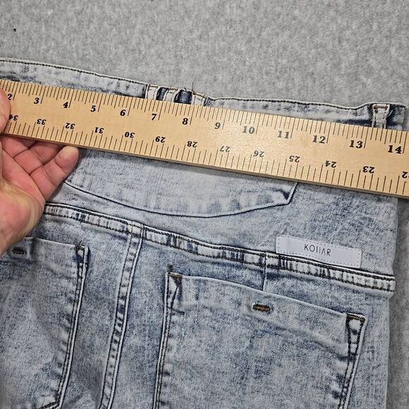 David Kollar Jeans Skinny 30x32 Rock Star Distressed Acid Wash - Picture 11 of 13